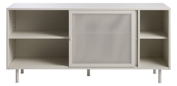 Šedá kovová komoda s posuvnými dveřmi 160x75x47 cm Veep – Unique Furniture