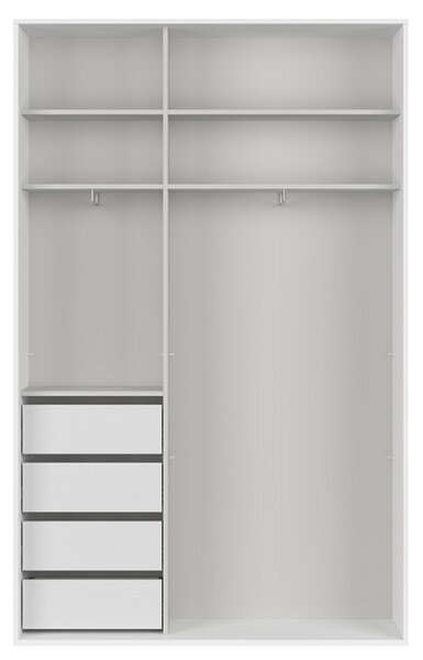 FLEX šatní skříň 150/19, bílá