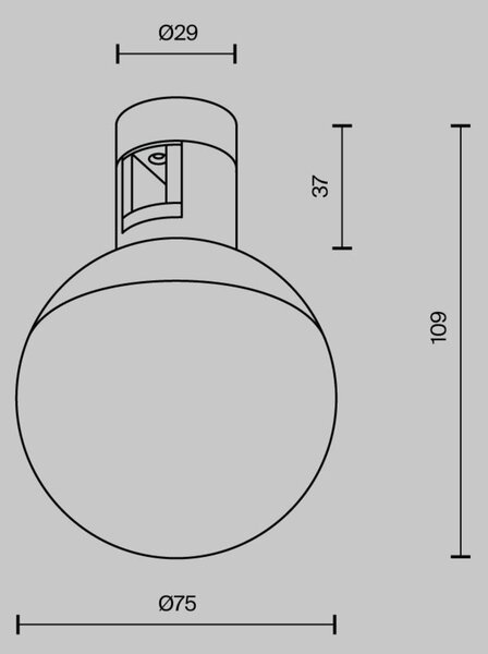 MAYTONI Svítidlo do kolejnice Luna Flarity 3000K 5W 120d TR149-1-5W3K-B-DE
