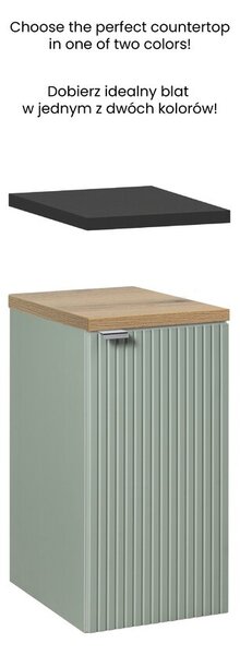 Comad Závěsná koupelnová skříňka Line Reed Green D 81-30-1D zelená