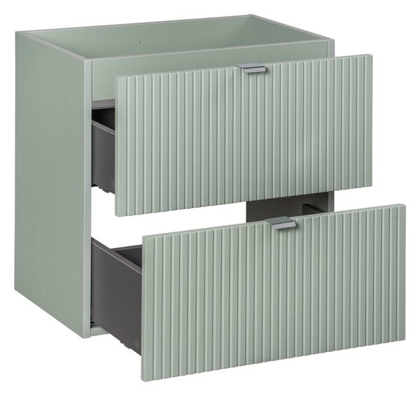 Comad Koupelnová sestava Line Reed Green se skřínkami a umyvadly 140 cm zelená/dub evoke