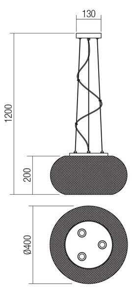 Smarter Závěsné svítidlo Croket, ø40cm