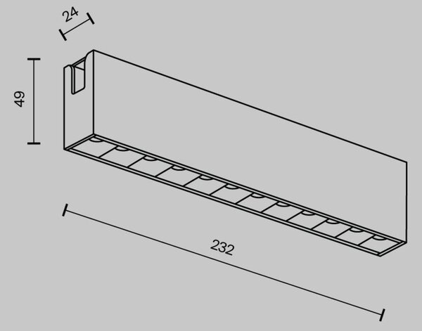 MAYTONI Svítidlo do kolejnice Points Flarity 3000K 12W 40d TR150-1-12W3K-M-B-DE