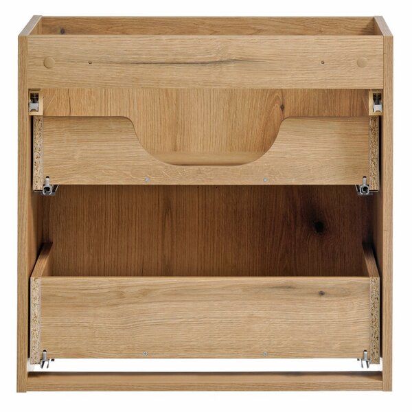 Comad Závěsná umyvadlová skříňka Nova Oak s deskou 140 cm dub evoke