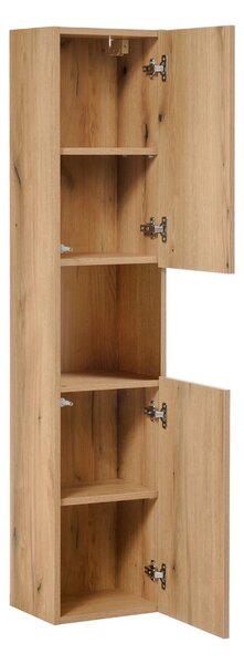 Comad Koupelnová sestava Nova Oak II s deskou a skříňkami 80 cm dub evoke/černá