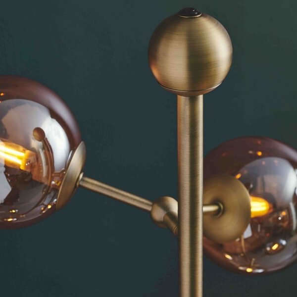 Halo Design Skleněná stojací lampa Atom 155 cm
