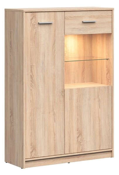 NEPO PLUS vitrína REG1D1W/90, dub sonoma