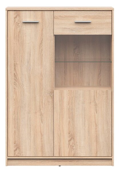 NEPO PLUS vitrína REG1D1W/90, dub sonoma