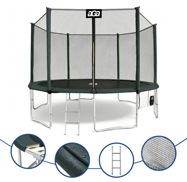Aga SPORT PRO 430 cm Dark Green + ochranná síť