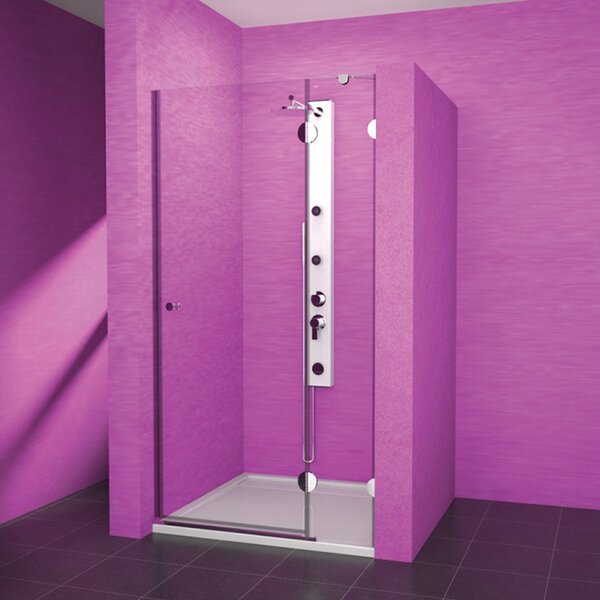 Otevíravé sprchové dveře Teiko PSDKR 1/90 R S-WO V332090R52T41003 90x187 cm / výplň Transparent - Water Off