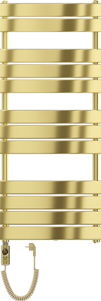 Mexen Ceres, elektrické topné těleso 1200 x 500 mm, 600 W, zlatá lesklá, W111-1200-500-2600-50