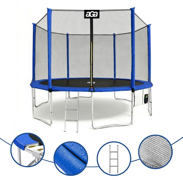 Trampolína Aga SPORT PRO 400 cm Blue + ochranná síť