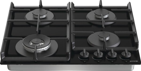 Gorenje GTW641EB varná deska Černá Vestavěné 60 cm Plynový 4 zóna/zón