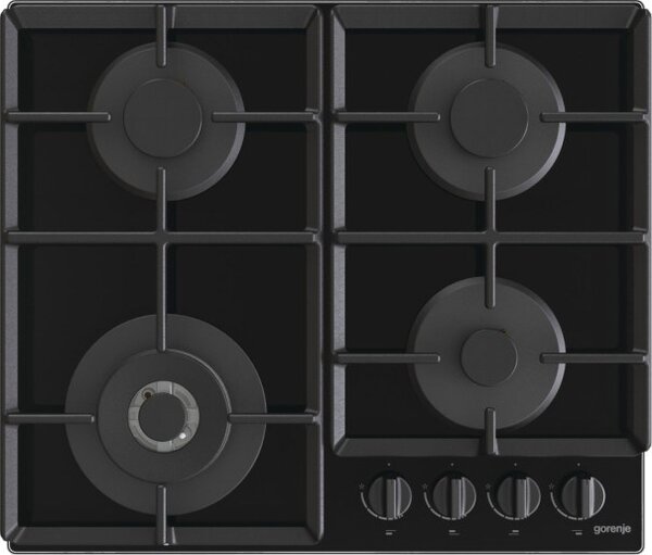 Gorenje GTW641EB varná deska Černá Vestavěné 60 cm Plynový 4 zóna/zón