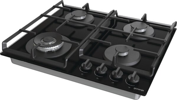 Gorenje GTW641EB varná deska Černá Vestavěné 60 cm Plynový 4 zóna/zón