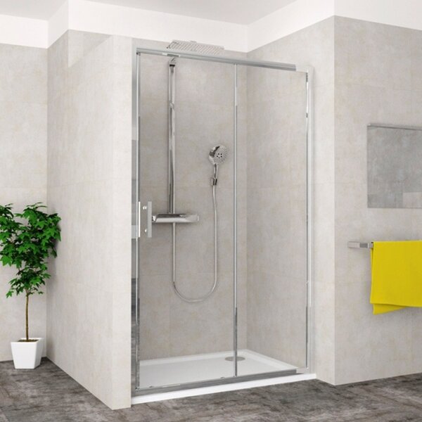 Posuvné sprchové dveře Teiko KLSD 1/100 S-WO Z331100N55T31013 100x190 cm / výplň Transparent - Water Off