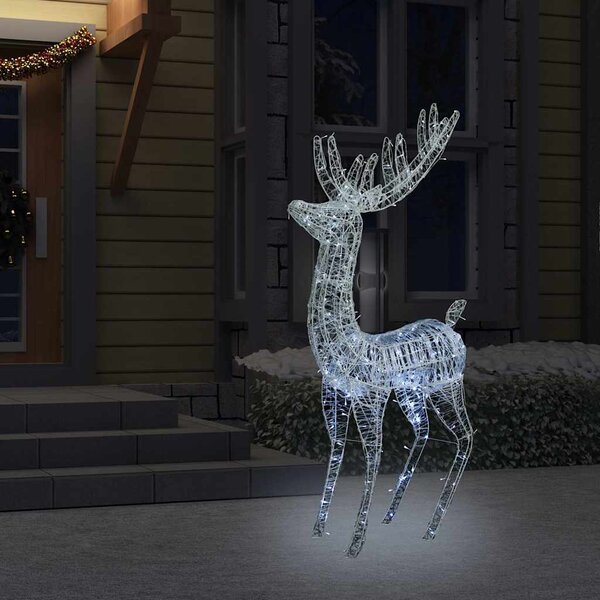 VidaXL XXL Akrylový vánoční sob 250 LED 180 cm světlo [329785] Barva: Teplá bílá