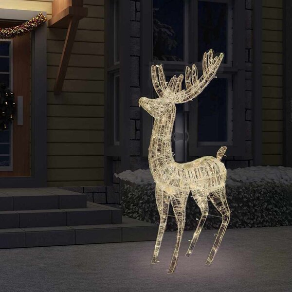 VidaXL XXL Akrylový vánoční sob 250 LED 180 cm světlo [329785] Barva: Teplá bílá