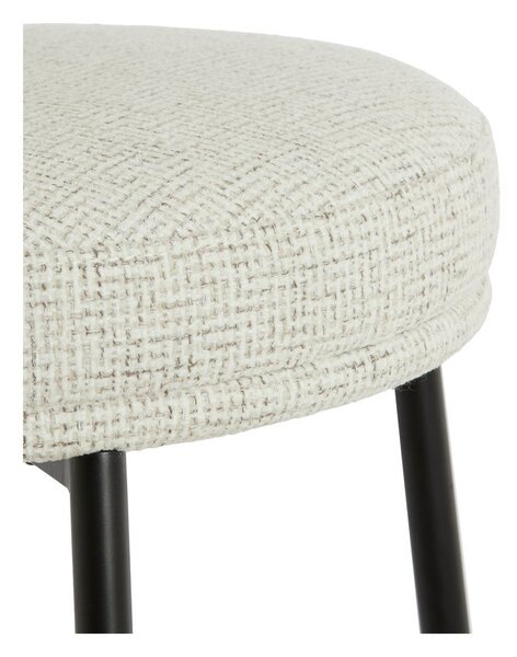 Krémová čalouněná barová židle Harvie – Light & Living