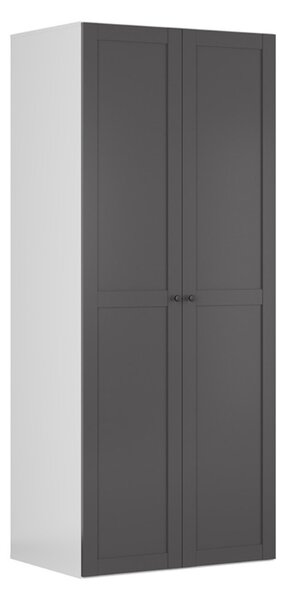FLEX šatní skříň 100/130, bílá/grafit