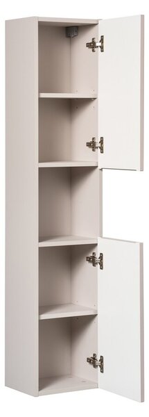 Comad Koupelnová sestava Nova Cashmere II s deskou, regálem a skříňkami 50 cm kašmírová/dub coast evoke