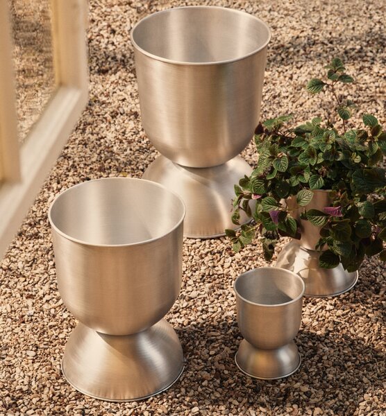 Obal na květináč Hourglass Small Aluminium