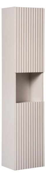 Comad Koupelnová sestava Nova Cashmere II s deskou, regálem a skříňkami 50 cm kašmírová/dub coast evoke