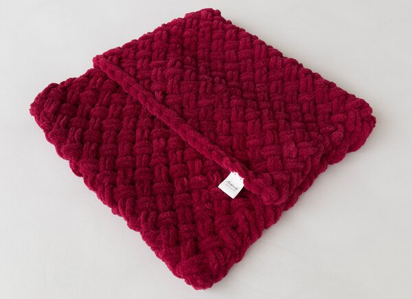 Povlak Knittingly bordó Mikropolyester 40/40