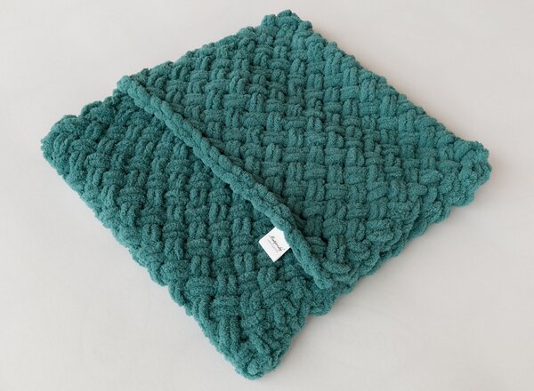 Povlak Knittingly petrolejový Mikropolyester 40/40
