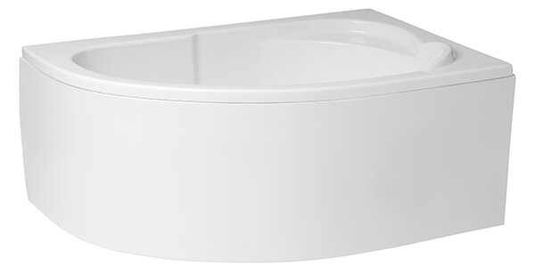 Polimat Akrylátová asymetrická vana Standard 130x85 L(R) AS Barva: Bílá, Orientace: Pravá