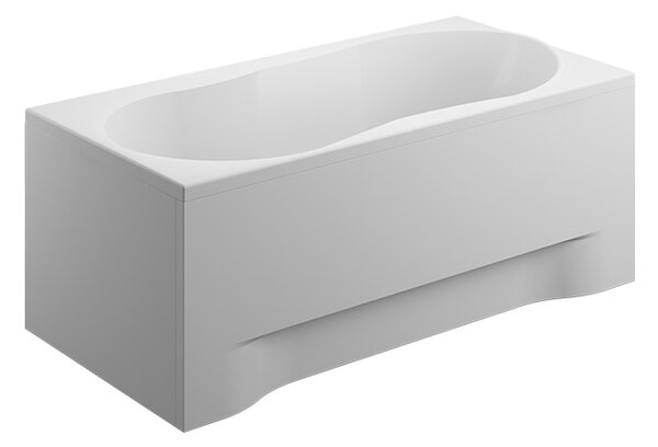 Polimat Akrylátová obdélníková vana Gracja 120x75 (140x70, 150x70, 160x70, 170x70, 170x75, 180x80) Barva: Bílá, Rozměry (cm): 140x70