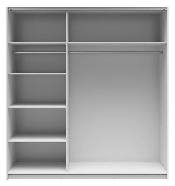 TETRIX šatní skříň SZF/183/2M, bílý lesk