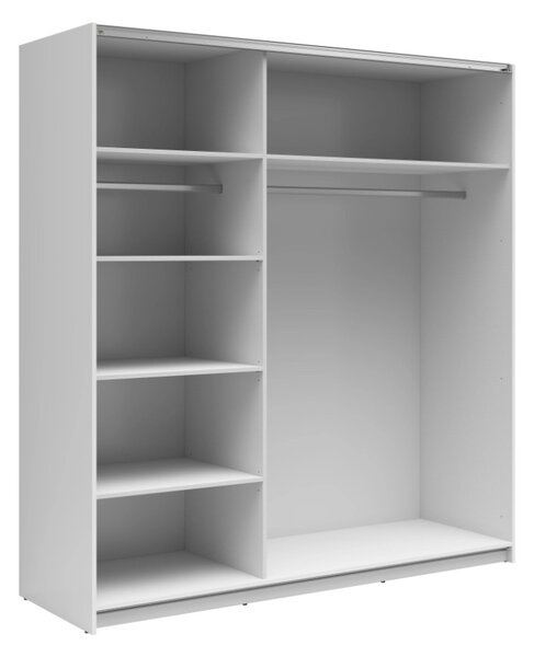 TETRIX šatní skříň SZF/183/2M, bílý lesk