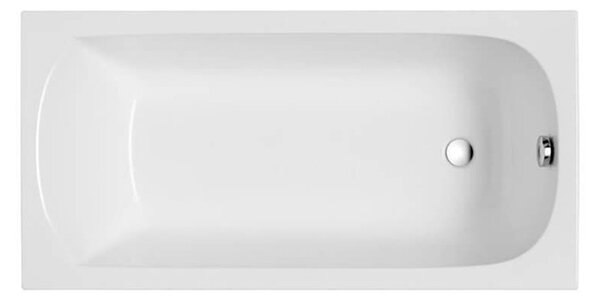 Polimat Akrylátová obdélníková vana Classic Slim 120x70 (130x70, 140x70, 150x70, 150x75, 160x70, 170x70, 170x75, 180x80) Barva: Bílá, Rozměry (cm): 120x70