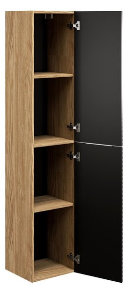 Comad Koupelnová sestava Ocean s deskou, umyvadlem a skříňkami 120 cm černá/dub olejovaný