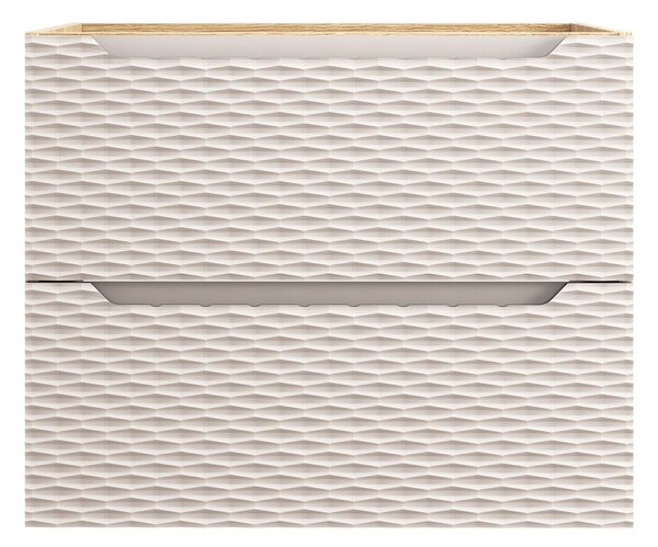 Comad Závěsná skříňka Ocean s deskou 70 cm béžová/dub olejovaný