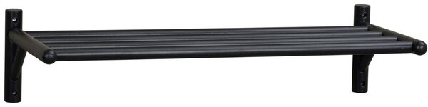 Černá dubová nástěnná police ROWICO MILFORD 80 cm