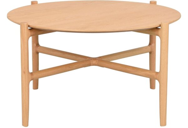 Dubový konferenční stolek ROWICO HOLTON 80 cm