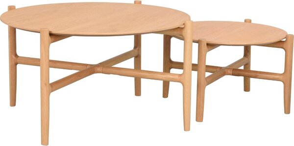 Dubový konferenční stolek ROWICO HOLTON 80 cm