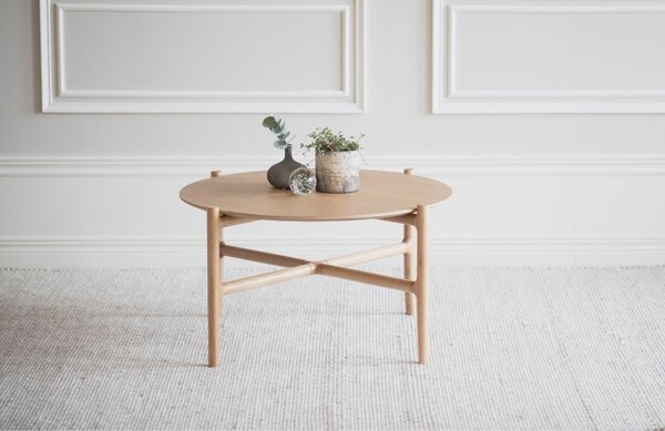 Dubový konferenční stolek ROWICO HOLTON 80 cm