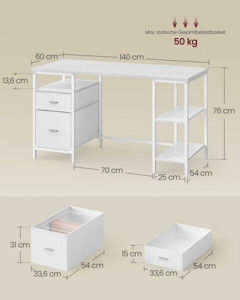 Kancelářský stůl LWD104WF01