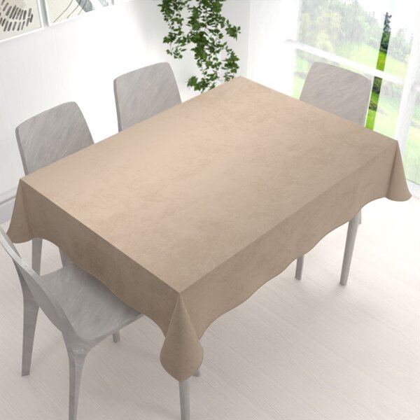 Biante Sametový obdélníkový ubrus Velvet Premium SVP-042 Béžovohnědý 80x120 cm