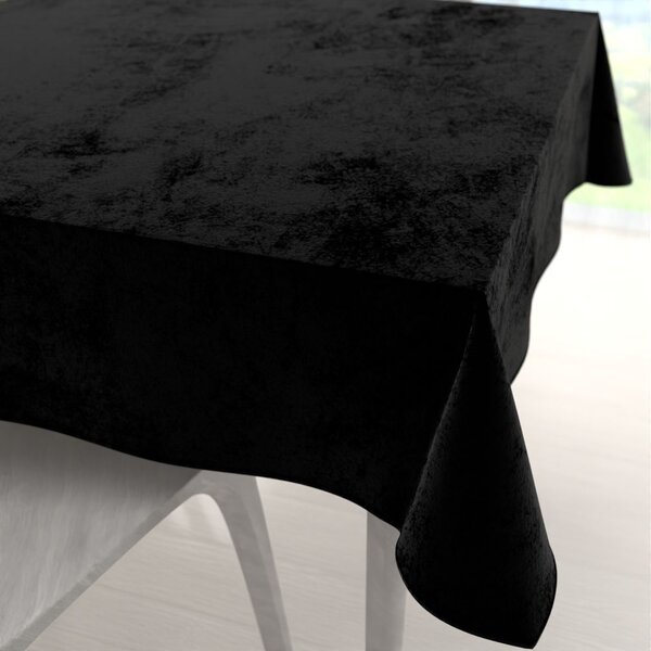 Biante Sametový čtvercový ubrus Velvet Premium SVP-041 Černý 40x40 cm