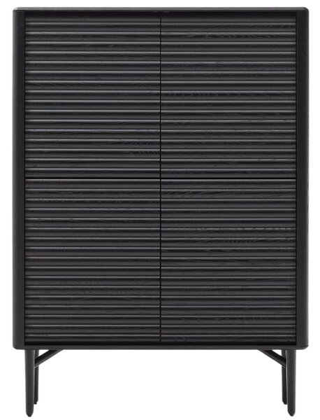 Černá dubová komoda Kave Home Lenon 104,5 x 40 cm