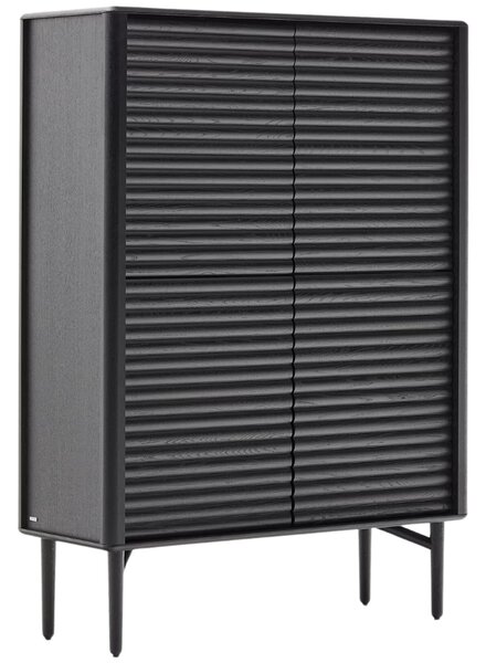 Černá dubová komoda Kave Home Lenon 104,5 x 40 cm