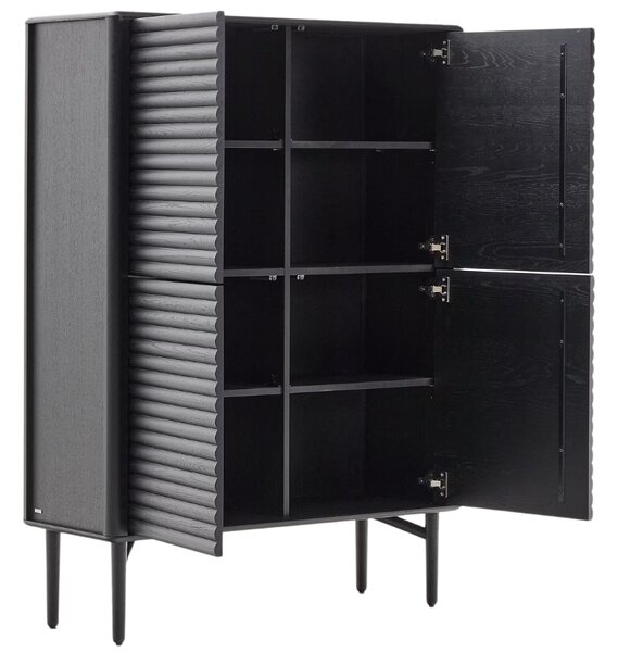 Černá dubová komoda Kave Home Lenon 104,5 x 40 cm