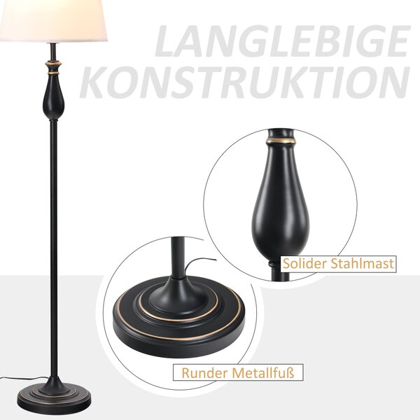 Sada lamp, 1 stojací a 2 stolní, černo-bílé B31-183