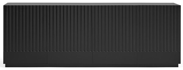 Černá lakovaná komoda Teulat Doric 198 x 48 cm