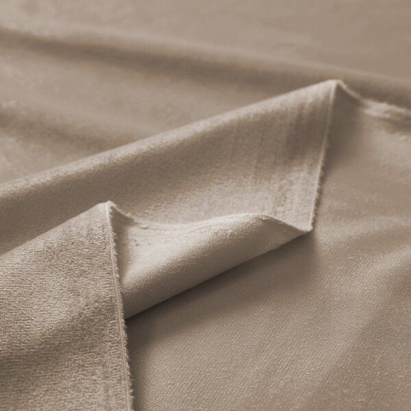 Biante Sametový závěs Velvet Premium SVP-042 Béžovohnědý - šířka 135 cm 135x140 cm