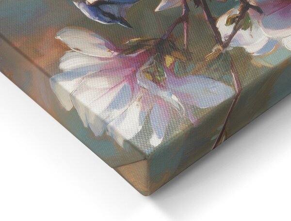 Tištěný obraz na plátně 32x32 cm Bluejay & Blossom – Styler